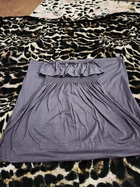 Rue21 Purple Off-Shoulder Ruffle Maxi Dress